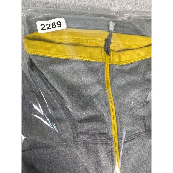 The North Face 1/4 Zip Pullover Mens L Gray & Yellow Outdoors Casual - Picture 12 of 12